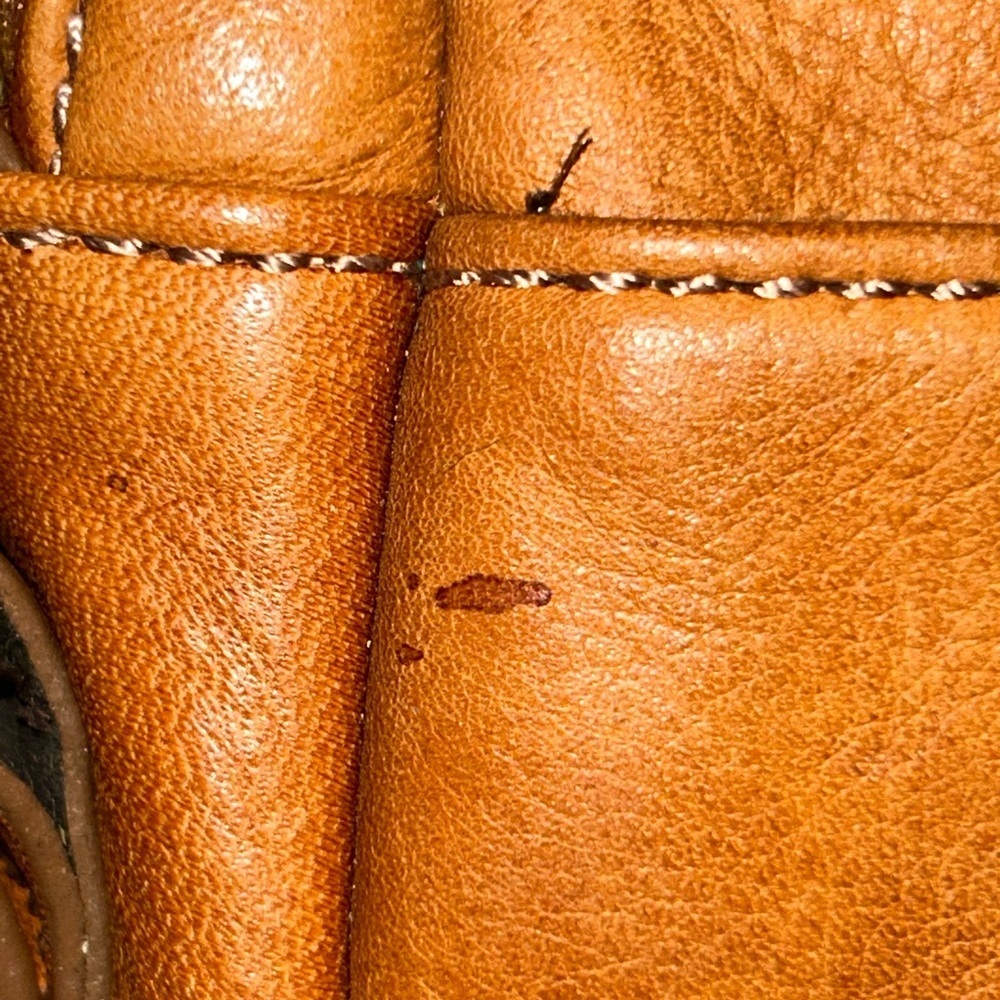 VINTAGE cognac leather J.Crew crossbody bag - Picture 12 of 14